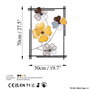 Wallity Shannan 3 Escultura de pared de metal multicolor